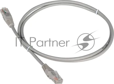 Патч-корд LANMASTER TWT UTP cat.5e, с заливными колпачками, 50.0 м, серый
