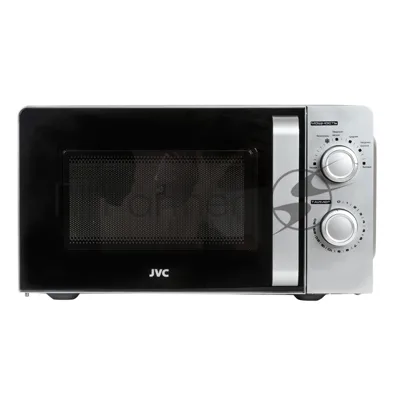 Микроволновая печь JVC JK-MW140M серебристый, 20 л, 700 Вт, переключатели - поворотный механизм