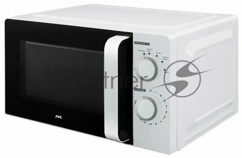 Микроволновая печь JVC JK-MW120M белый, 20 л, 700 Вт, переключатели - поворотный механизм