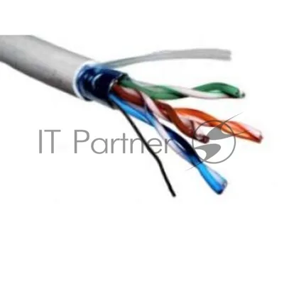 Кабель витая пара PROconnect F/UTP кат.5e 2х2х24AWG solid CCA PVC сер. 305м (м)