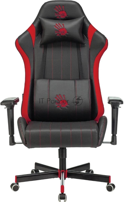 Кресло игровое A4Tech Bloody GC-990 черный/красный искусственная кожа крестовина металл