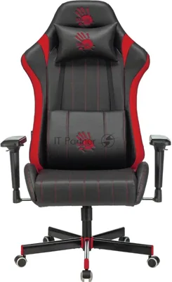 Кресло игровое A4Tech Bloody GC-990 черный/красный искусственная кожа крестовина металл