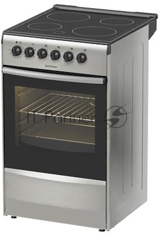 Плита электрическая Darina 1B EC 341 606 silver серебристый/черный, конфорок 4 шт, духовка 50 л, 50 см x 85 см x 56 см