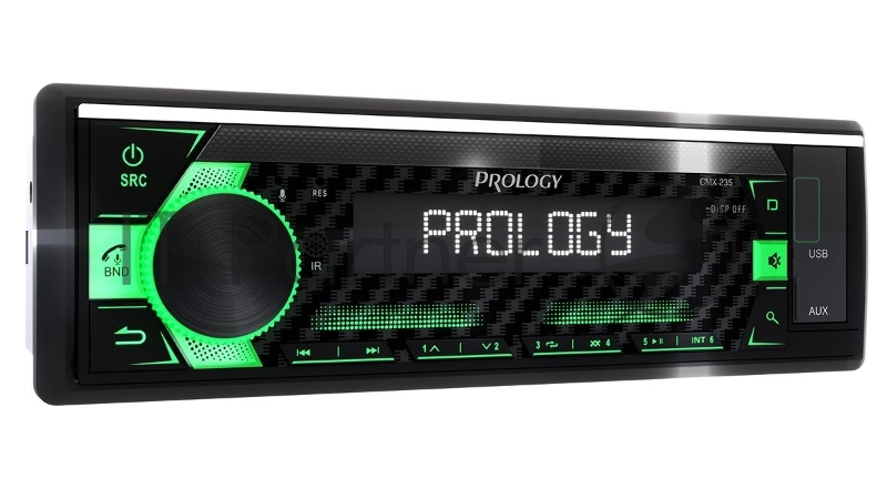 Автомагнитола Prology CMX-235, 1 DIN, Bluetooth, USB Type-A, AUX, пульт ДУ