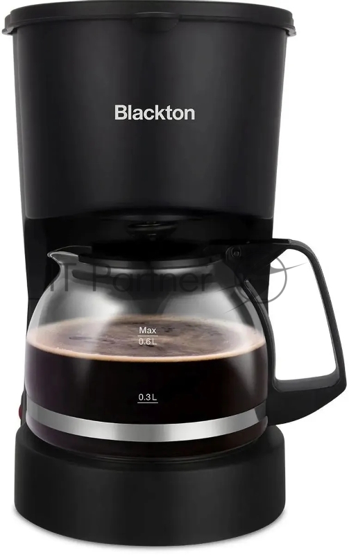 Кофеварка капельная Blackton Bt CM1111 черный, исп. кофе - молотый, 0.6 л, 650 Вт.