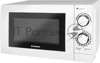 Микроволновая печь Starwind SMW3820 белый, 20 л, 700 Вт, переключатели - поворотный механизм