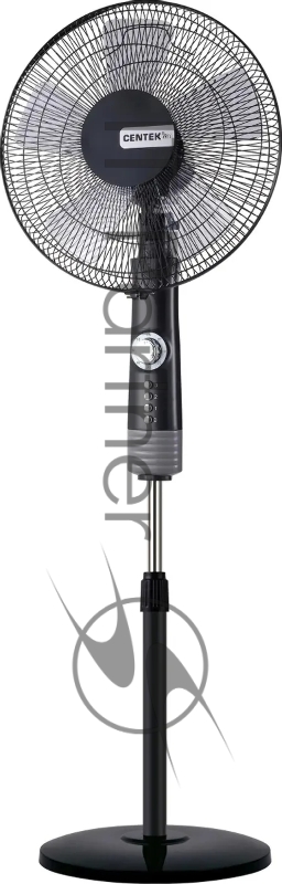 Вентилятор Centek CT-5022 чёрный, напольный, 55 Вт, 3 скорости, 43 см