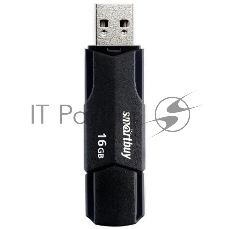 Флешка USB SmartBuy CLUE Black (SB16GbCLU-K), 16Gb, USB 2.0, R/W 15/8, черный
