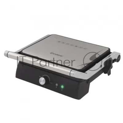 Электрический пресс-гриль Endever Grillmaster 225, серебристый/черный, 2300 Вт, терморегулятор, размер пов-ти 28х17 см