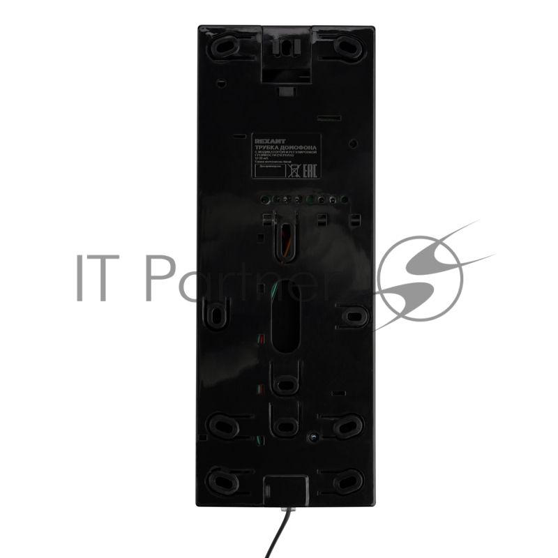 Трубка домофона с индикатором и регулировкой звука Rexant RX-320 черная