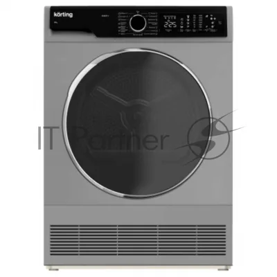 Сушильная машина Korting KD 60L97 S серебристый, 10 кг, сушка - конденсационная, программ - 15, 59.6 x 84.5 x 64 см