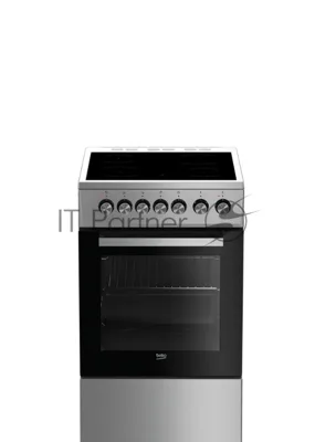 Плита электрическая Beko FSS57100GX серебристый, конфорок 4 шт, духовка 60 л, 50 см x 85 см x 60 см