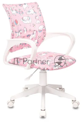 Кресло Бюрократ BuroKIDS 1 W розовый, ткань, 120 кг