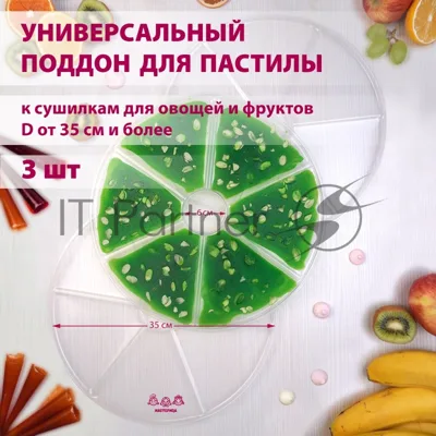 Поддон для пастилы Мастерица PР-0403 3 штуки универсальный к сушилкам для овощей и фруктов диаметром 35 см и более