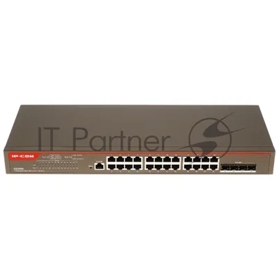 Коммутатор управляемый в стойку, 24*1Gbit RJ45, 4*SFP 10Gbit, console port IP-COM G5328X
