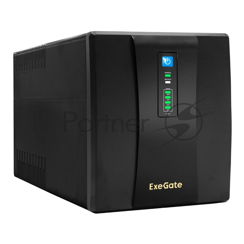 Источник бесперебойного питания ExeGate SpecialPro UNB-1200.LED.AVR.EURO.RJ / 1200 ВА / 750 Вт / 4 x CEE 7 (евророзетка)