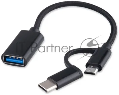 Адаптер USB OTG Type-C (CM/AF)