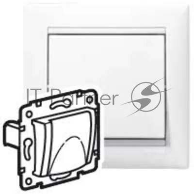 Valena Classic DIY Розетка 2К+З, 10/16А 230/250В немецкий стандарт, с крышкой, Белый