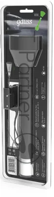 Фонарь ручной модель Gauss GFL201 5.5W 180lm Li-ion 2400mAh LED 1/10/40