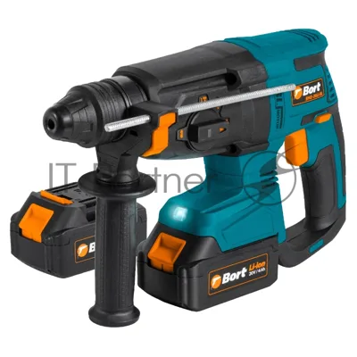Перфоратор аккумуляторный Bort BHD-20Li-BL (2x4,0А.ч) (93412697) Напряжение аккумуляторной батареи 20 В; Двигатель Бесщеточный двигатель; Энергоемкость аккумуляторной батареи 4 А·ч; Тип аккумуляторной батареи Li-Ion; Скорость холостого хода ...1200 об/мин; "сверление"; "сверление + удар"; "долбление"; Тип патрона SDS+; Энергия удара 2,8 Дж; Частота ударов ...5300 уд/мин; Время зарядки аккумуляторной батареи 1 ч; Диаметр сверления: дерево 30 мм; Диаметр сверления: бетон 26 мм; Диаметр сверления: 