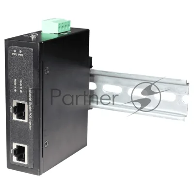 Промышленный гигабитный OSNOVO PoE-инжектор, до 30W, IEEE 802.3af/at, питание DC48-56V