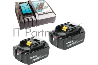 Батарея аккумуляторная Makita BL1016 18В 5А·ч Li-Ion (З/У в компл.) (191L74-5)