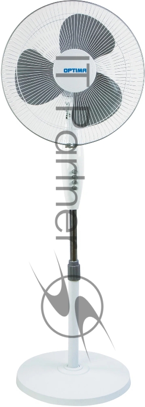 Вентилятор Optima OSF-41W серый, напольный, 40 Вт, 3 скорости, 34 см