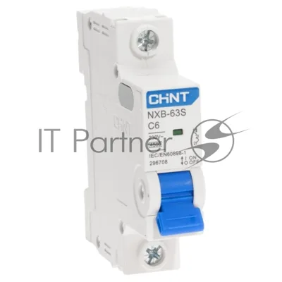 Выключатель автоматический CHINT 1п C 6А 4.5кА NXB-63S