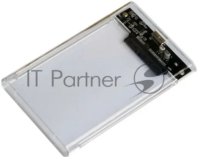 Внешний корпус для HDD/SSD AgeStar 3UB2P4C SATA III пластик прозрачный 2.5"