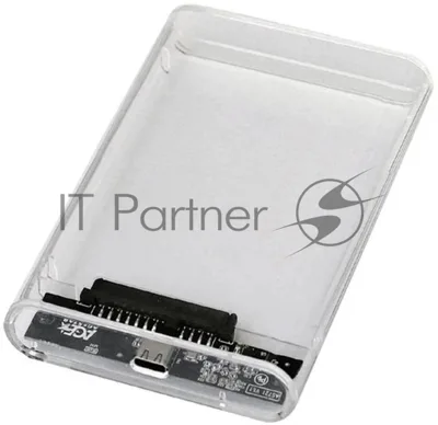 Внешний корпус для HDD/SSD AgeStar 3UB2P6C SATA III пластик прозрачный 2.5"