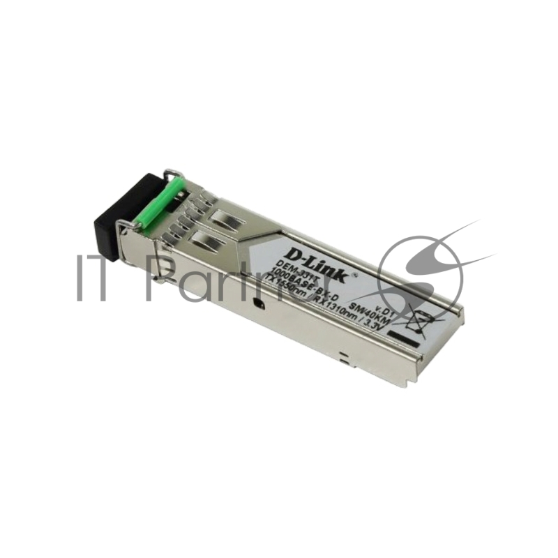 Трансивер SFP D-Link 331T/40KM/B1A WDM с 1 портом 1000Base-BX-D (Tx:1550 нм, Rx:1310 нм) для одномодового оптического кабеля 40 км