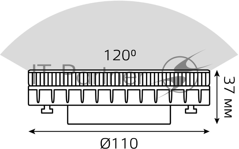 Лампа GX70 12W 1000lm 3000K LED