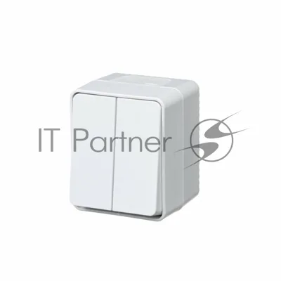Выключатель 2-кл. ОП AtlasDesign Profi54 IP54 10AX белый SchE ATN540151