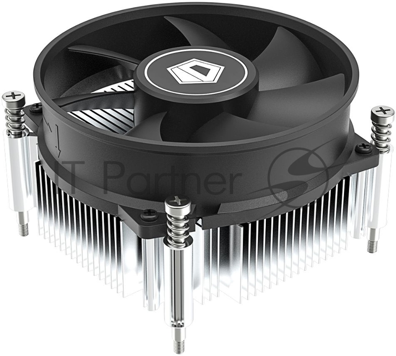 Кулер ID-COOLING DK-19 PWM серебристый/черный 92мм алюминий 2200rpm 26db 4-pin 95W 55мм
