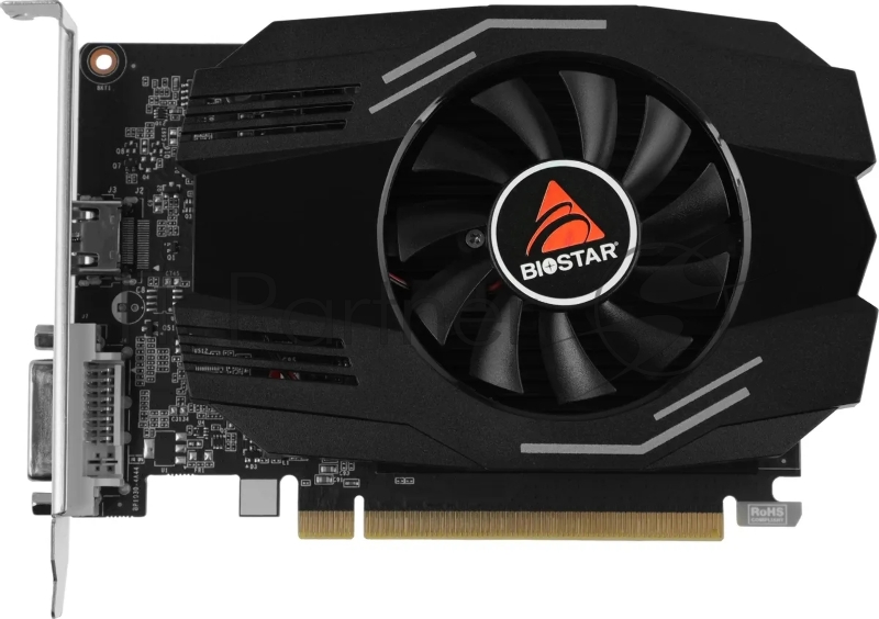 Видеокарта Biostar GeForce GT 1030, 4 GB GDDR4, 64 bit, HDMI, DVI-D, GPU 1152 MHz