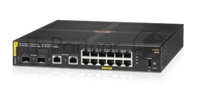 Коммутатор HPE Aruba 6000 12G PoE 2SFP 139W, 12×1 Гбит/с PoE+ + 2×1 Гбит/с SFP, управляемый
