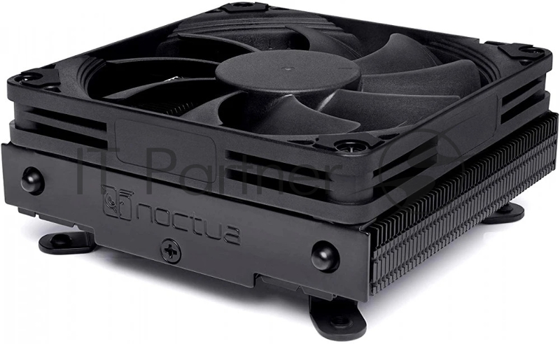 Кулер для процессора Noctua NH-L9i chromax черный, 92 мм, медь, 2500 об/мин, 23.6 дБ, 4 pin PWM, 95 Вт, высота 37 мм