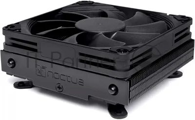 Кулер для процессора Noctua NH-L9i chromax черный, 92 мм, медь, 2500 об/мин, 23.6 дБ, 4 pin PWM, 95 Вт, высота 37 мм