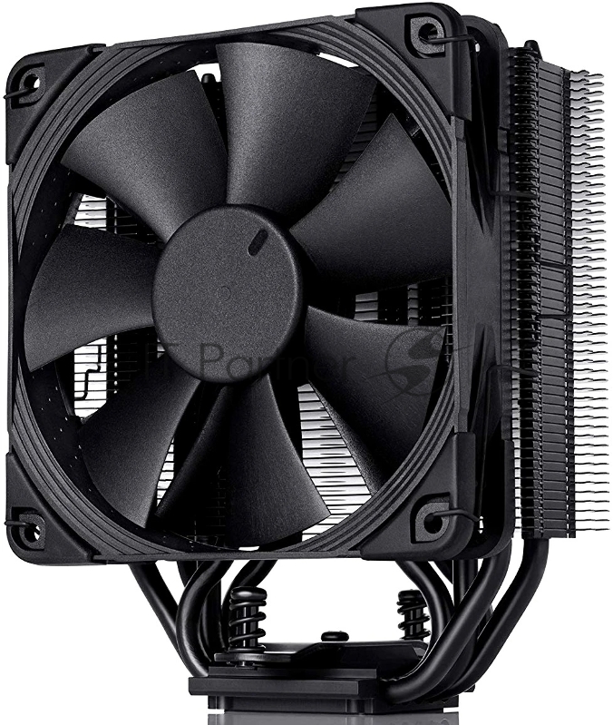Кулер для процессора Noctua NH-U12S chromax черный, 120 мм, медь, 1500 об/мин, 22.4 дБ, 4 pin PWM, высота 158 мм