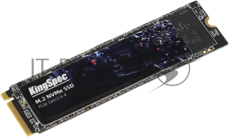 Накопитель SSD KingSpec NE-512, 512Gb, M.2 2280, PCIe 3.0 x4, NVMe, R/W 2400/1700