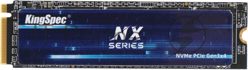 Накопитель SSD KingSpec NX-512, 512Gb, PCIe 3.0 x4, M.2 2280, NVMe, R/W 3400/3100