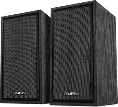 Акустическая система SVEN SPS-509 2.0 (2x3W, USB+БП) дерево, черный
