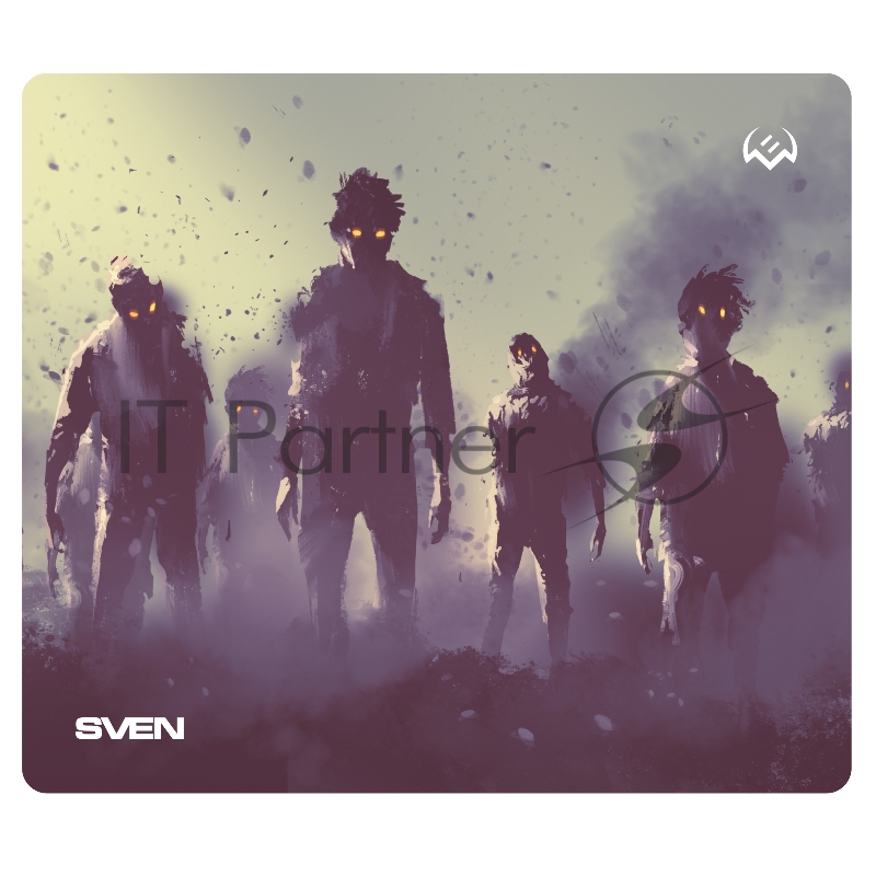 Игровой коврик для мыши (230 х 200 х 2 мм, ткань, резина) SVEN MP-G02S Zombie