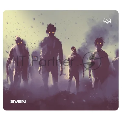 Игровой коврик для мыши (230 х 200 х 2 мм, ткань, резина) SVEN MP-G02S Zombie