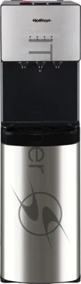 Кулер для воды Hotfrost V400AS, нижняя загрузка, нагрев 90 °С, охлаждение 10 °С, серебристый/черный