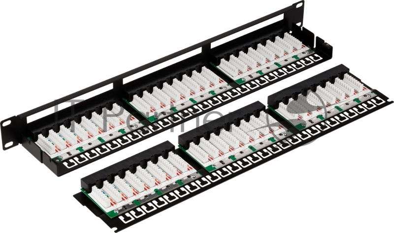 Патч-панель Lanmaster TWT-PP48/1U-U6 19" 1U 48xRJ45 кат.6 UTP