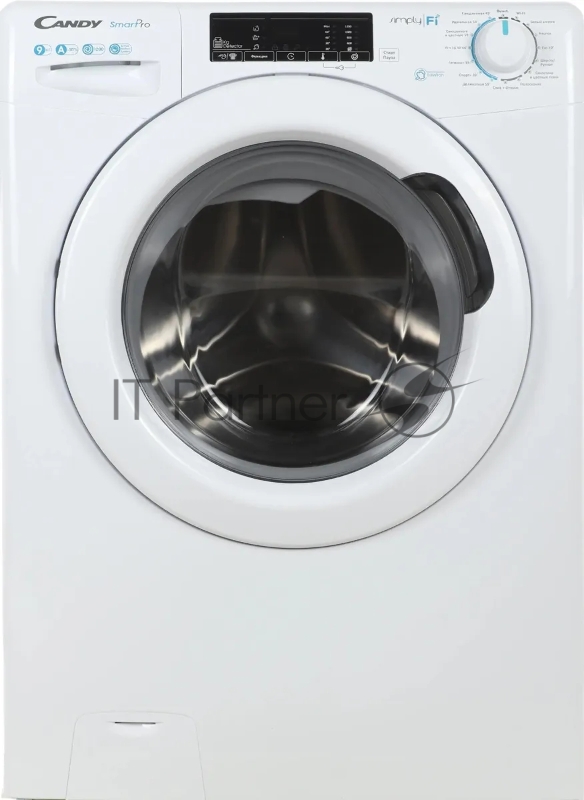 Стиральная машина Candy Smart Pro CSO 129T3/1-07 белый, загрузка фронтальная 9 кг, 1200 об/мин., класс: А
