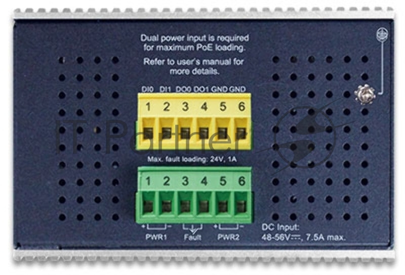 Коммутатор PLANET IGS-6325-8UP2S IP30 DIN-rail Industrial L3 8-Port 10/100/1000T 802.3bt PoE + 2-port 1G/2.5G SFP Full Managed Switch (-40 to 75 C, 8-port 95W PoE++, 802.3bt/PoH/Force modes, dual redundant power input on 48~56VDC terminal block, DIDO, ERPS Ring, 1588 PTP TC, Modbus TCP, ONVIF, Cybersecurity features, Hardware Layer3 OSPFv2 and IPv4/IPv6 Static Routing, supports MQTT, supports 100FX, 1000X and 2.5G SFP)