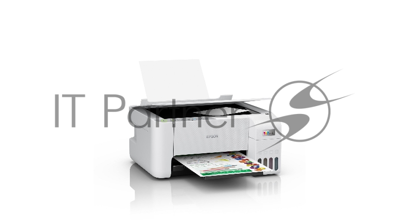 МФУ струйное Epson L3256 (C11CJ67407/C11CJ67414/C11CJ67421/C11CJ67519/C11CJ67504/C11CJ67524/C11CJ67516), A4 цветное, печ. до 10 стр/мин. (ч/б) до 5 стр/мин. (цвет), 1440 x 5760 dpi (печать) 1200x2400dpi (скан.), USB, Wi-Fi