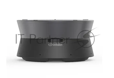 Спикерфон Infobit [iSpeaker M500] для переговорных комнат (15-25кв.м.) на 5-8 человек: 8 всенаправленных микрофонных капсюлей, AEC, AGC, RS. Макс. расстояние - 5 метров. Макс.5 устройств подкл. daisy chain (RJ45). Works with iCam VB60